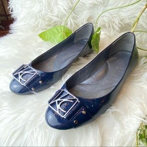 Kenneth Cole genuine patent leather flat shoes